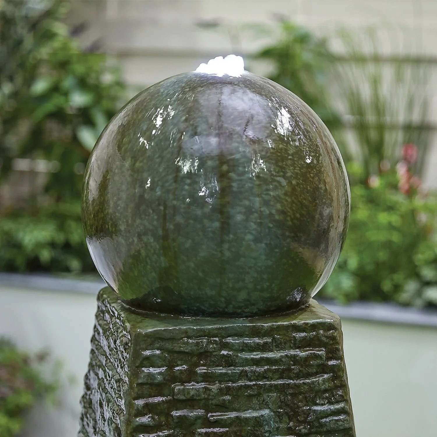 Stylish Fountain Obelisk Falls Water Feature With LEDs - Image 3