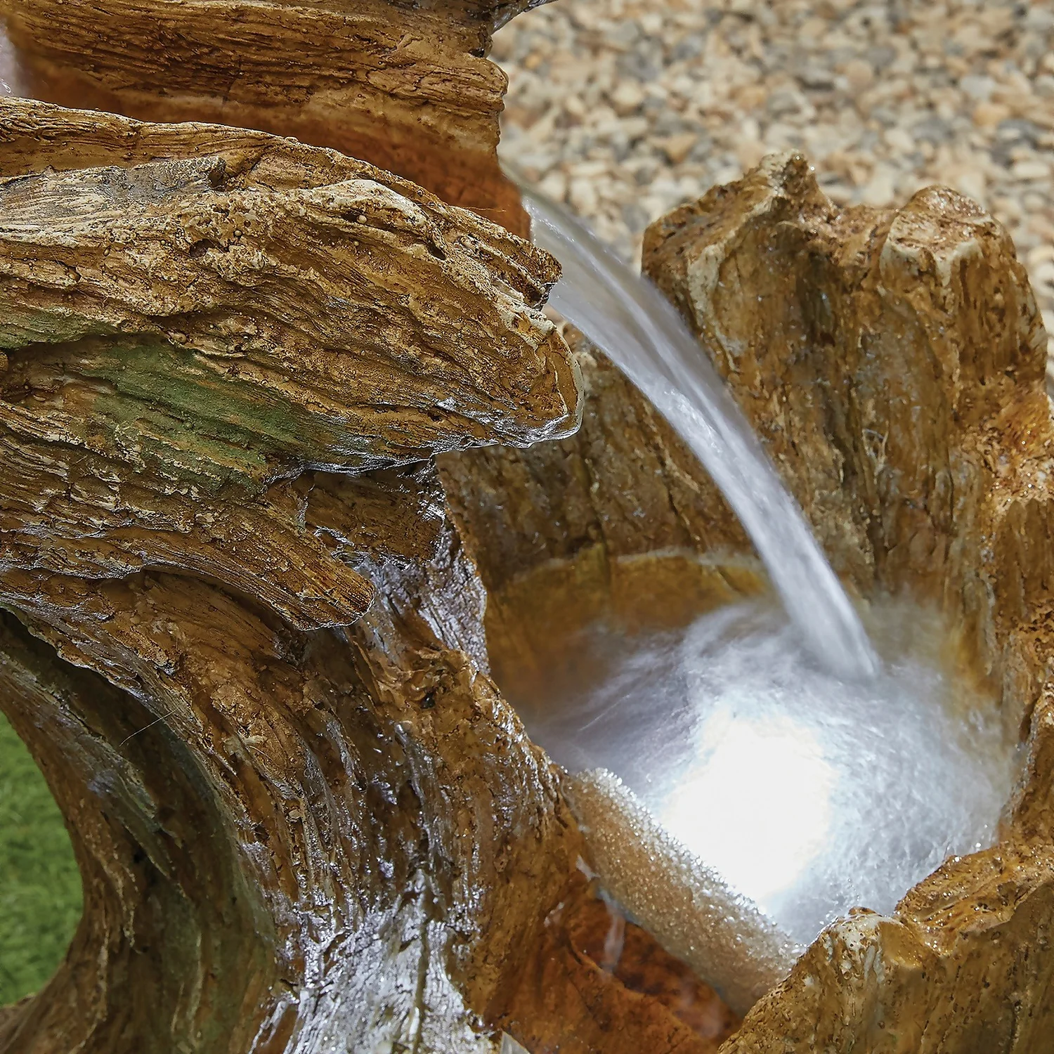 Stylish Fountain Knotted Willow Falls Water Feature With LEDs - Image 3