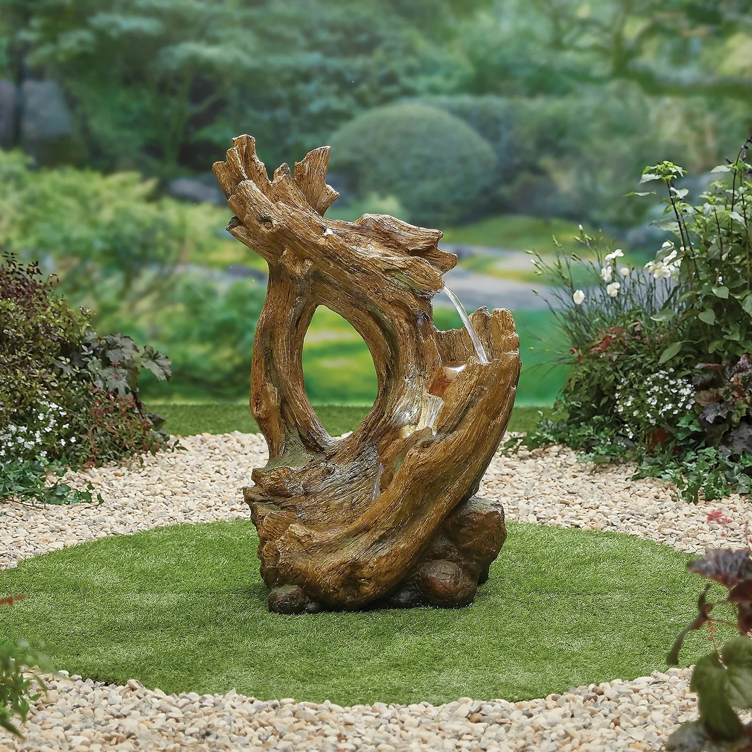 Stylish Fountain Knotted Willow Falls Water Feature With LEDs - Image 2