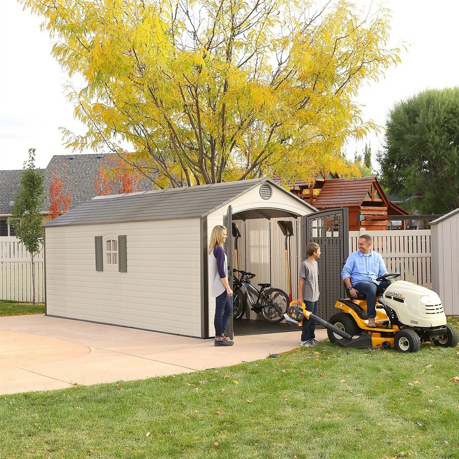 Lifetime 8 X 20ft Outdoor Storage Shed - Installation Included - Image 3