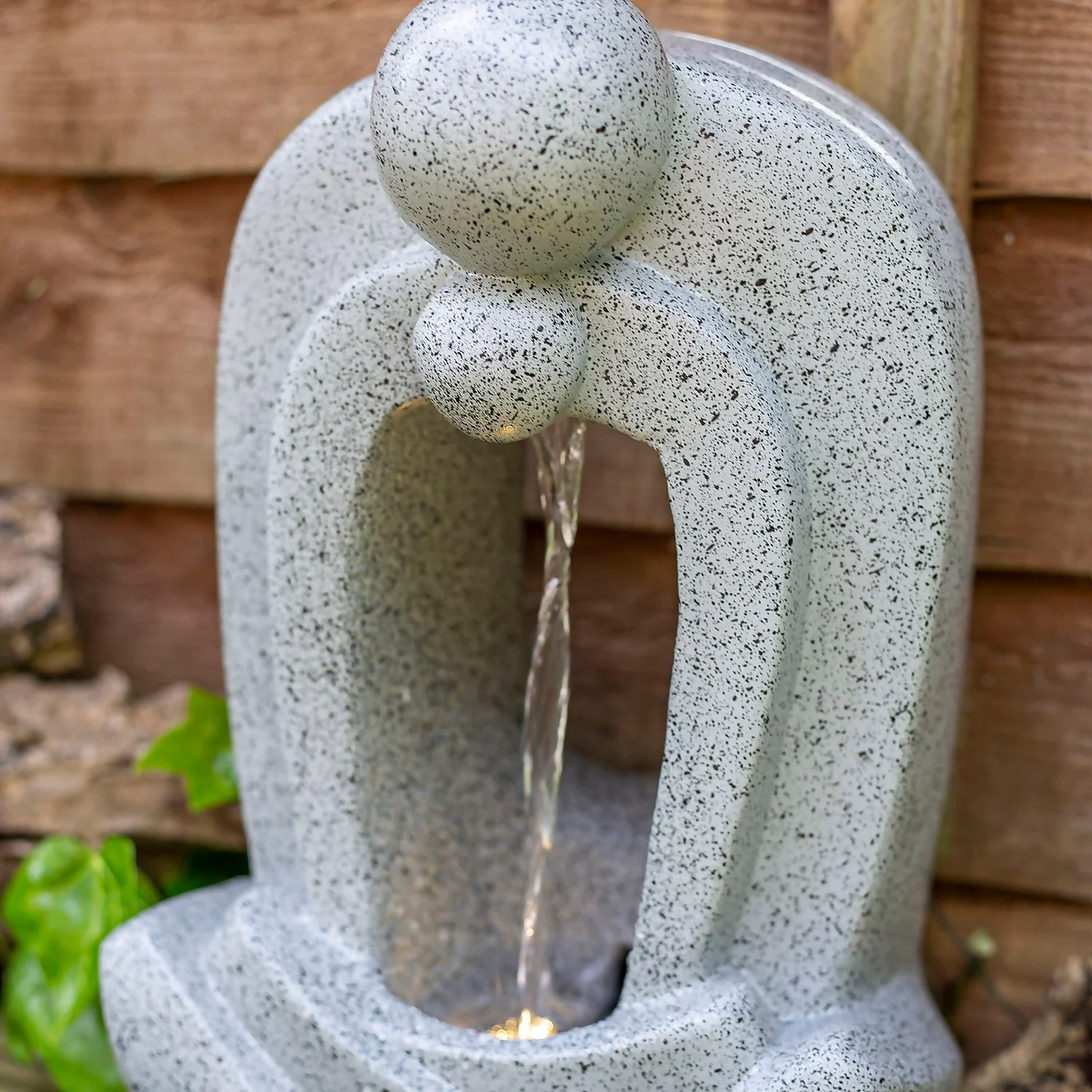 Stylish Fountain Zen Pour Garden Water Feature With LEDs - Image 5