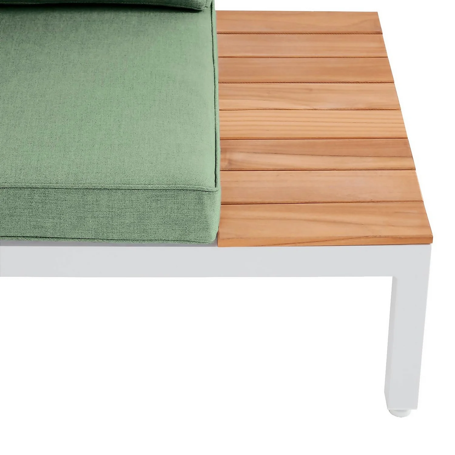 Spirit Metal Garden Corner Sofa Set - Green - Image 4