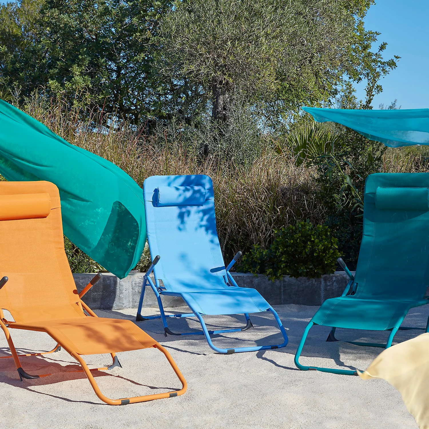 Siesta Sun Lounger - Green - Image 2