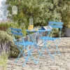 Millie Metal Bistro Set - Blue