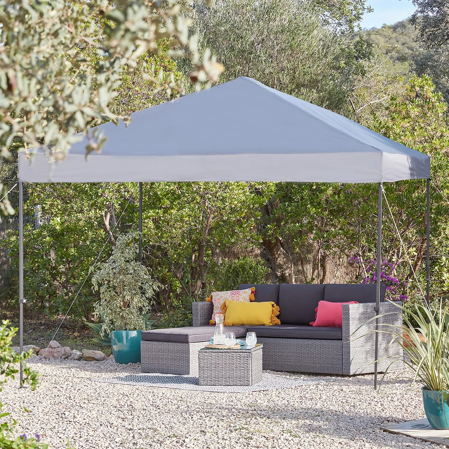 Homebase Edit Pop Up Gazebo - Grey - Image 2