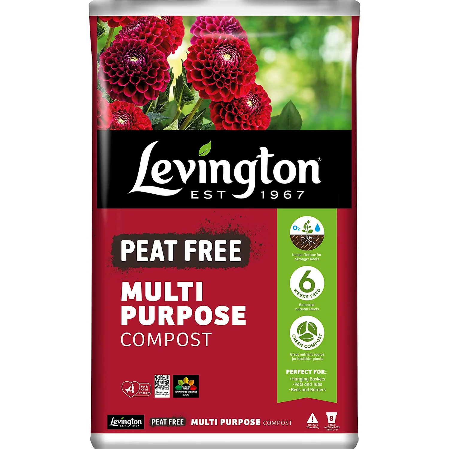 Levington Peat Free Multi Purpose Compost 40L